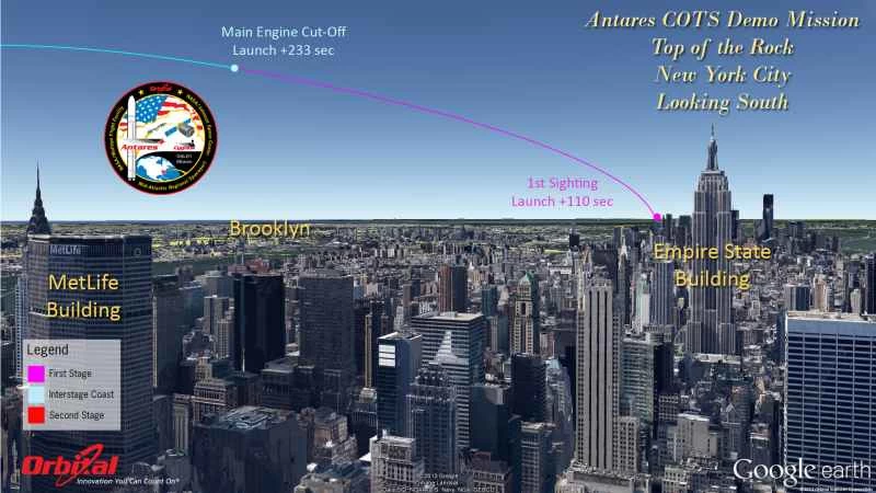 如何觀賞明天歷史性的安塔瑞斯/天鵝座飛船發射升空前往國際太空站