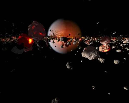 最新理論：地球的一大塊物質在碰撞中被炸飛，現在變成了月球。