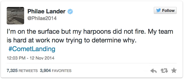 菲萊、推特、羅塞塔