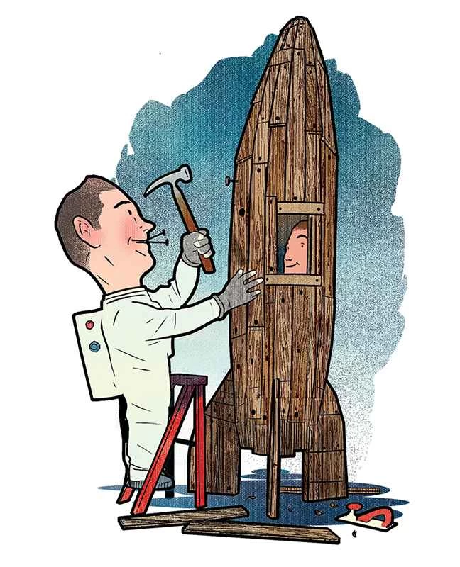 問任何問題：你能用木頭造一艘太空船嗎？