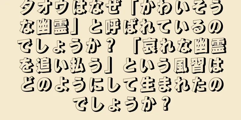 タオウはなぜ「かわいそうな幽霊」と呼ばれているのでしょうか？ 「哀れな幽霊を追い払う」という風習はどのようにして生まれたのでしょうか？