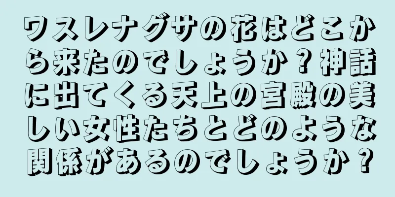 ワスレナグサの花はどこから来たのでしょうか？神話に出てくる天上の宮殿の美しい女性たちとどのような関係があるのでしょうか？