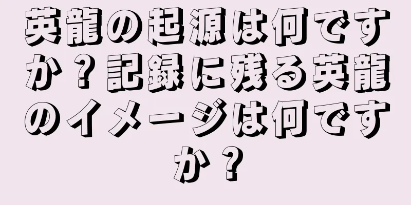 英龍の起源は何ですか？記録に残る英龍のイメージは何ですか？