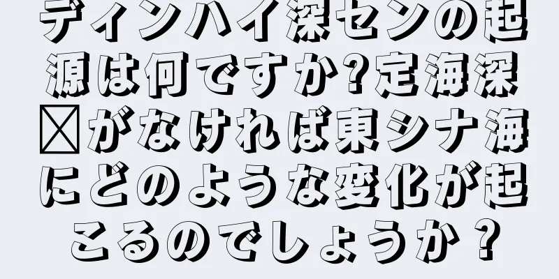 ディンハイ深センの起源は何ですか?定海深圳がなければ東シナ海にどのような変化が起こるのでしょうか？
