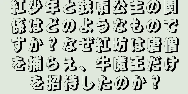 紅少年と鉄扇公主の関係はどのようなものですか？なぜ紅坊は唐僧を捕らえ、牛魔王だけを招待したのか？