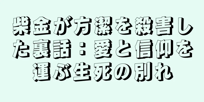 柴金が方潔を殺害した裏話：愛と信仰を運ぶ生死の別れ
