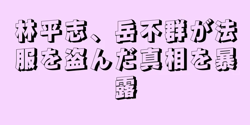 林平志、岳不群が法服を盗んだ真相を暴露