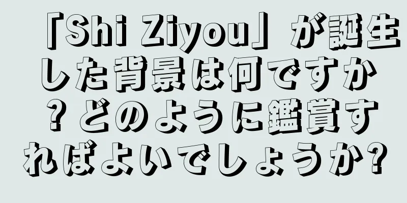 「Shi Ziyou」が誕生した背景は何ですか？どのように鑑賞すればよいでしょうか?