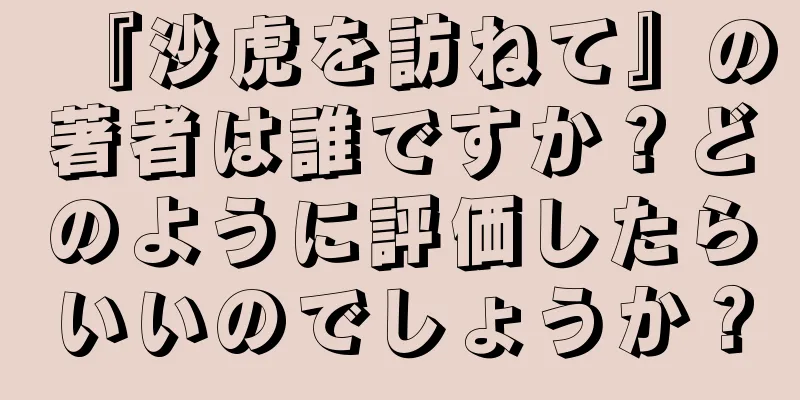 『沙虎を訪ねて』の著者は誰ですか？どのように評価したらいいのでしょうか？