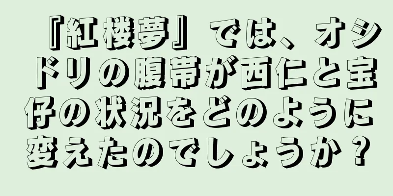 『紅楼夢』では、オシドリの腹帯が西仁と宝仔の状況をどのように変えたのでしょうか？
