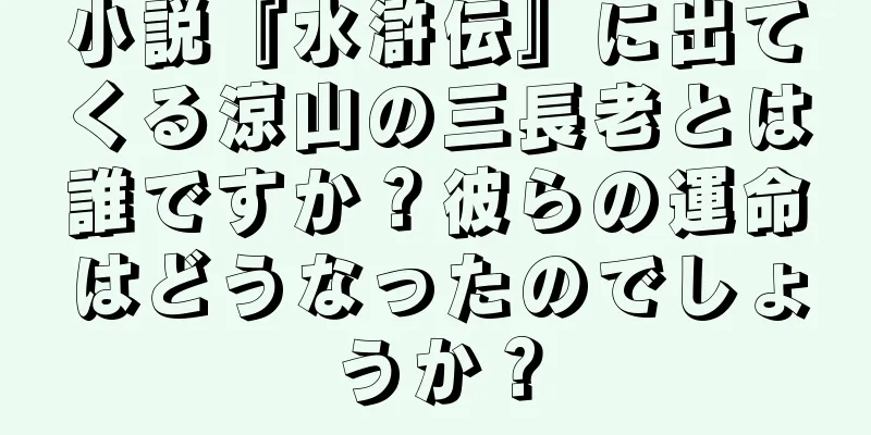 小説『水滸伝』に出てくる涼山の三長老とは誰ですか？彼らの運命はどうなったのでしょうか？