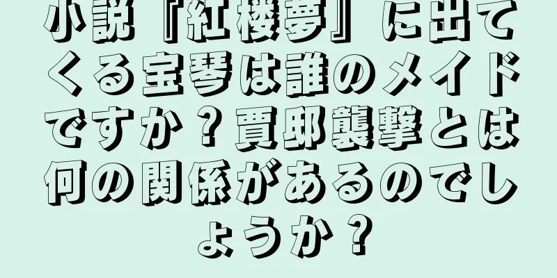 小説『紅楼夢』に出てくる宝琴は誰のメイドですか？賈邸襲撃とは何の関係があるのでしょうか？