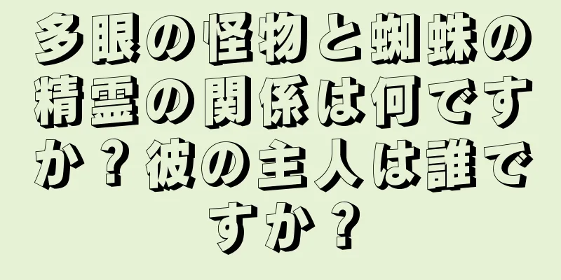 多眼の怪物と蜘蛛の精霊の関係は何ですか？彼の主人は誰ですか？