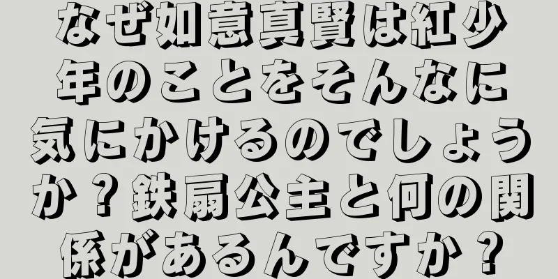 なぜ如意真賢は紅少年のことをそんなに気にかけるのでしょうか？鉄扇公主と何の関係があるんですか？