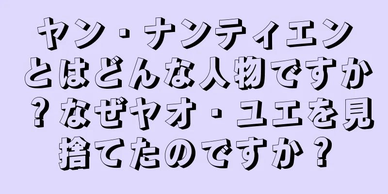 ヤン・ナンティエンとはどんな人物ですか？なぜヤオ・ユエを見捨てたのですか？