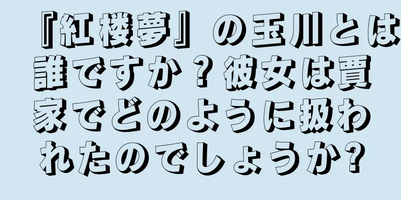 『紅楼夢』の玉川とは誰ですか？彼女は賈家でどのように扱われたのでしょうか?
