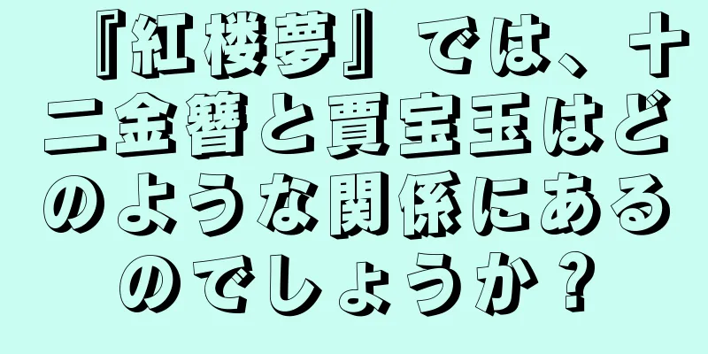 『紅楼夢』では、十二金簪と賈宝玉はどのような関係にあるのでしょうか？