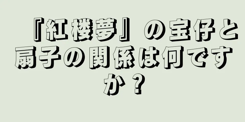『紅楼夢』の宝仔と扇子の関係は何ですか？