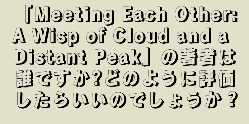 「Meeting Each Other: A Wisp of Cloud and a Distant Peak」の著者は誰ですか?どのように評価したらいいのでしょうか？