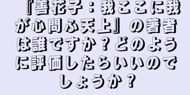『善花子：我ここに我が心問ふ天上』の著者は誰ですか？どのように評価したらいいのでしょうか？
