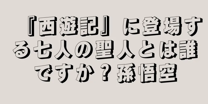 『西遊記』に登場する七人の聖人とは誰ですか？孫悟空