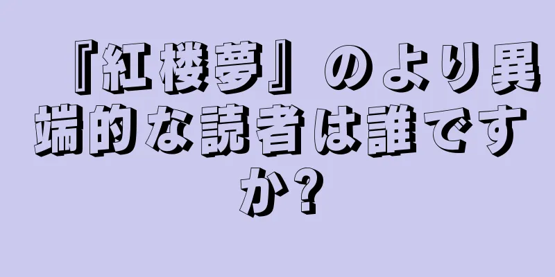 『紅楼夢』のより異端的な読者は誰ですか?