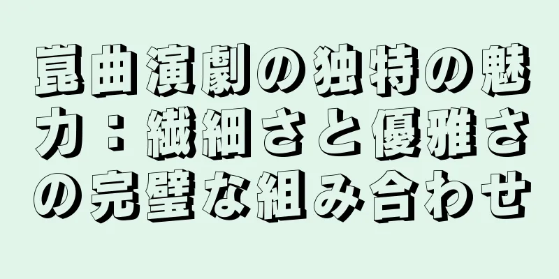 崑曲演劇の独特の魅力：繊細さと優雅さの完璧な組み合わせ
