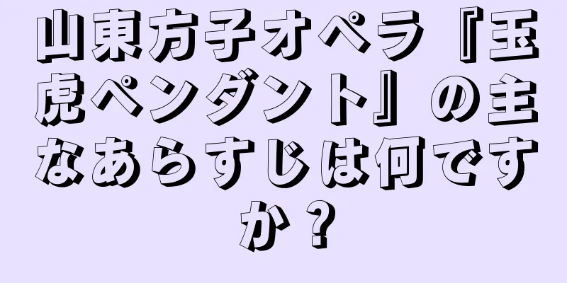 山東方子オペラ『玉虎ペンダント』の主なあらすじは何ですか？