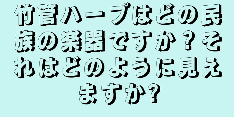 竹管ハープはどの民族の楽器ですか？それはどのように見えますか?