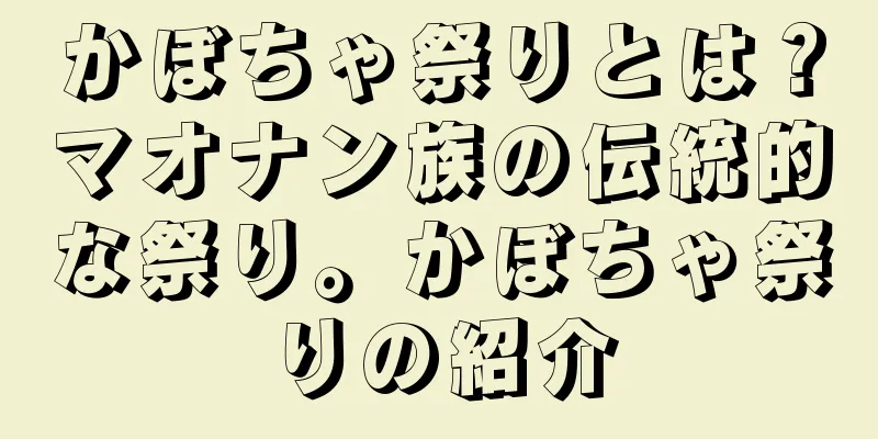 かぼちゃ祭りとは？マオナン族の伝統的な祭り。かぼちゃ祭りの紹介