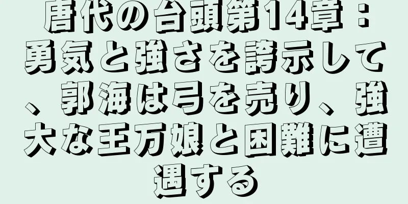 唐代の台頭第14章：勇気と強さを誇示して、郭海は弓を売り、強大な王万娘と困難に遭遇する