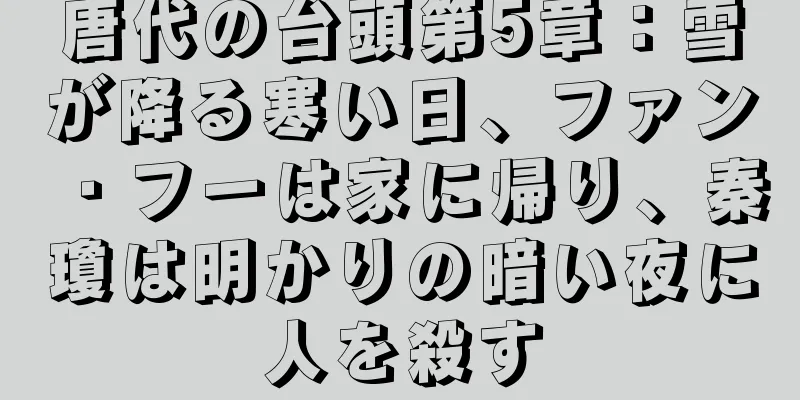 唐代の台頭第5章：雪が降る寒い日、ファン・フーは家に帰り、秦瓊は明かりの暗い夜に人を殺す