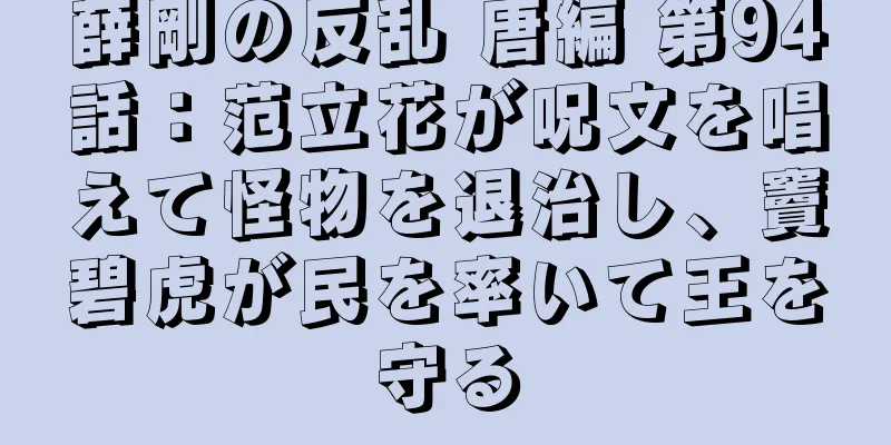 薛剛の反乱 唐編 第94話：范立花が呪文を唱えて怪物を退治し、竇碧虎が民を率いて王を守る