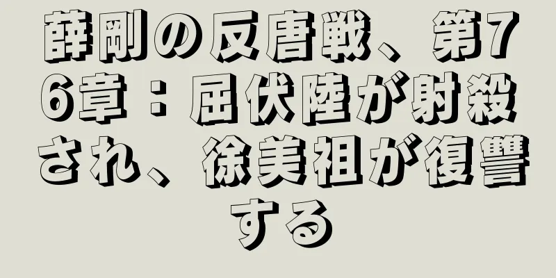 薛剛の反唐戦、第76章：屈伏陸が射殺され、徐美祖が復讐する
