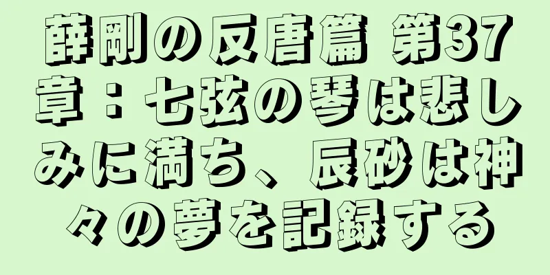 薛剛の反唐篇 第37章：七弦の琴は悲しみに満ち、辰砂は神々の夢を記録する