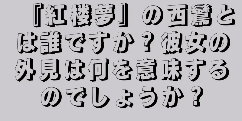 『紅楼夢』の西鸞とは誰ですか？彼女の外見は何を意味するのでしょうか？
