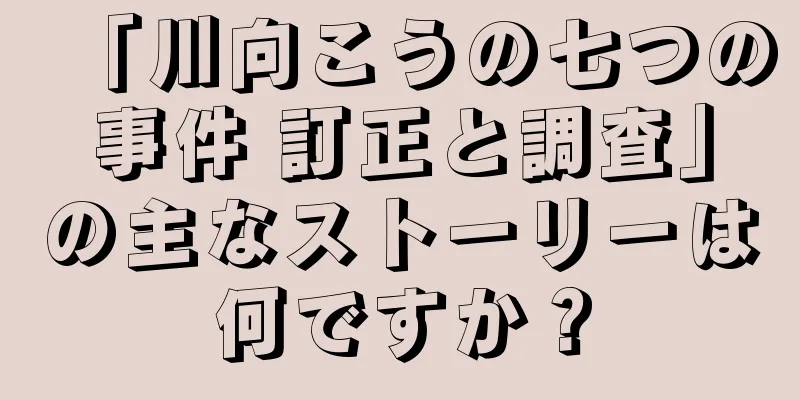 「川向こうの七つの事件 訂正と調査」の主なストーリーは何ですか？