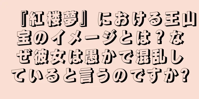 『紅楼夢』における王山宝のイメージとは？なぜ彼女は愚かで混乱していると言うのですか?