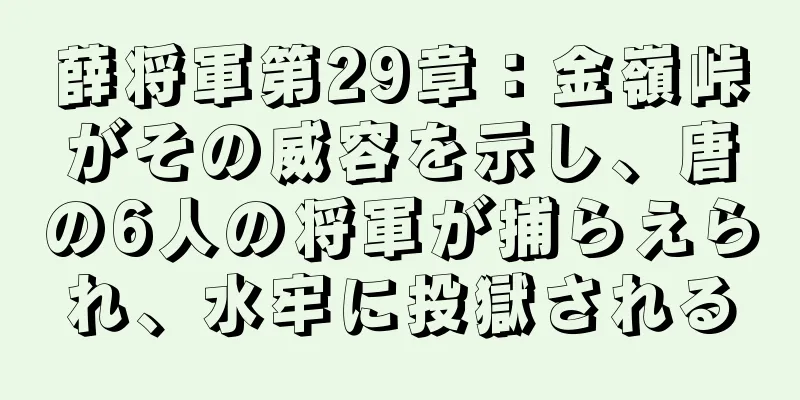 薛将軍第29章：金嶺峠がその威容を示し、唐の6人の将軍が捕らえられ、水牢に投獄される
