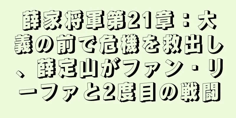 薛家将軍第21章：大義の前で危機を救出し、薛定山がファン・リーファと2度目の戦闘