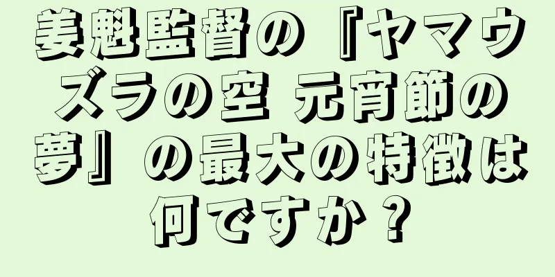 姜魁監督の『ヤマウズラの空 元宵節の夢』の最大の特徴は何ですか？