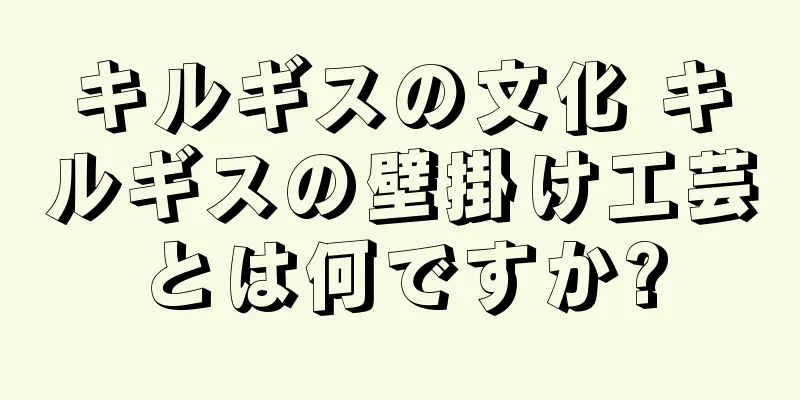 キルギスの文化 キルギスの壁掛け工芸とは何ですか?