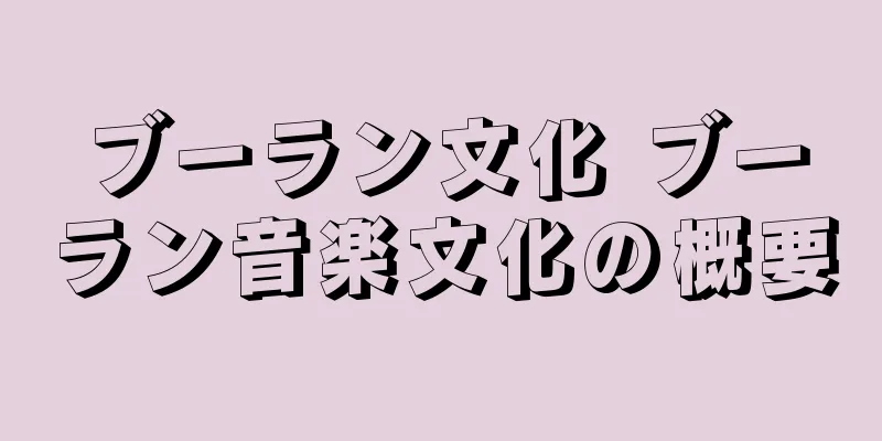 ブーラン文化 ブーラン音楽文化の概要