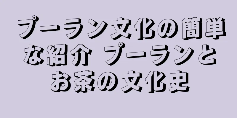 プーラン文化の簡単な紹介 プーランとお茶の文化史