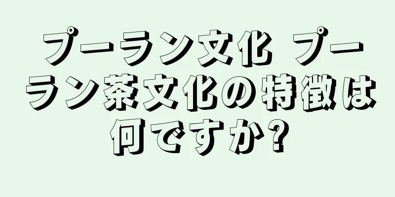 プーラン文化 プーラン茶文化の特徴は何ですか?