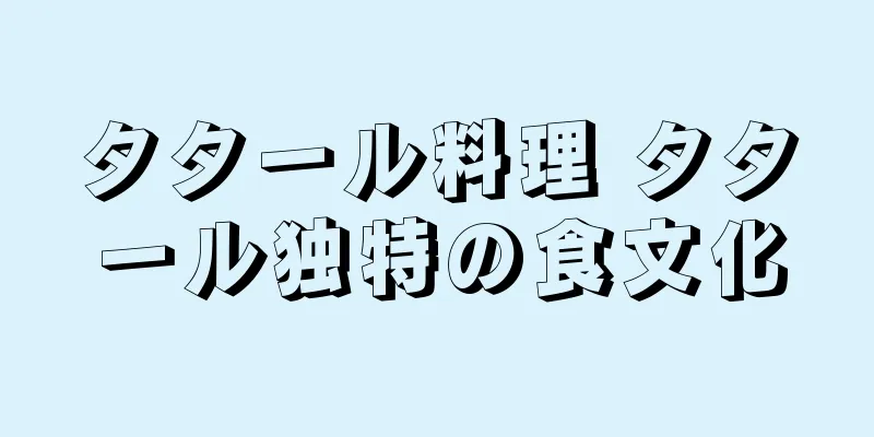 タタール料理 タタール独特の食文化