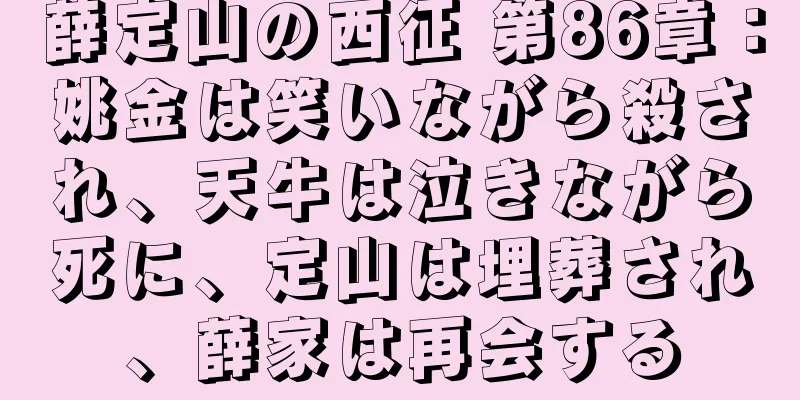 薛定山の西征 第86章：姚金は笑いながら殺され、天牛は泣きながら死に、定山は埋葬され、薛家は再会する