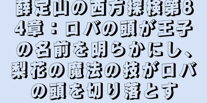 薛定山の西方探検第84章：ロバの頭が王子の名前を明らかにし、梨花の魔法の技がロバの頭を切り落とす