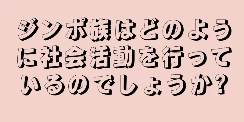 ジンポ族はどのように社会活動を行っているのでしょうか?