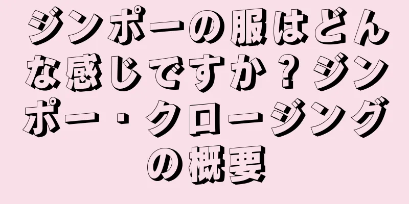 ジンポーの服はどんな感じですか？ジンポー・クロージングの概要